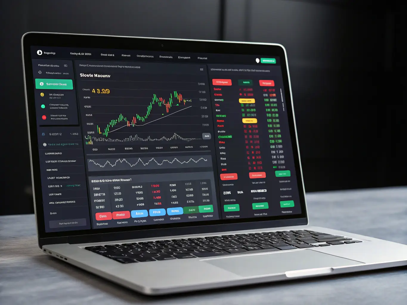 A visual representation of the FirstMoon EA's automated trading interface, showcasing its ability to execute trades 24/7 without human intervention. The interface should be user-friendly and intuitive.